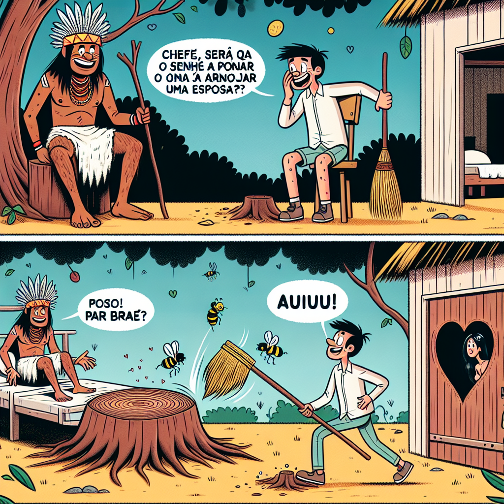 Ilustração da piada